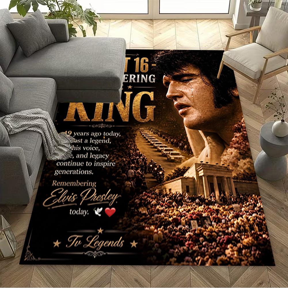 Elvis Presley Performance Carpet Perfect for Kitchen Bedrooms Hallway Living Rooms Antislip Carpet Office home decor