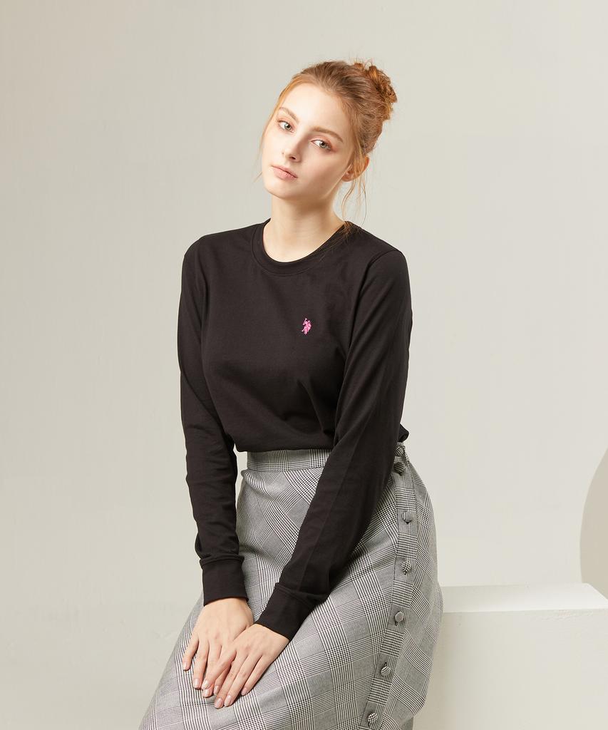 USPOLOASSN Cotton Round T-Shirt_Black