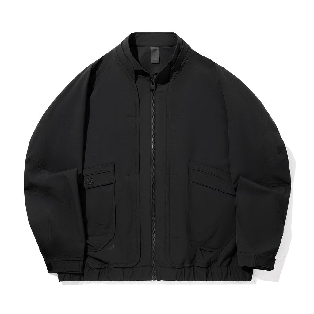 Li Ning X Jackie Chan Collaboration Kung Fu Series Comfortable Casual Simple Loose Sports Jacket Men Jacket Black AFDV769-2