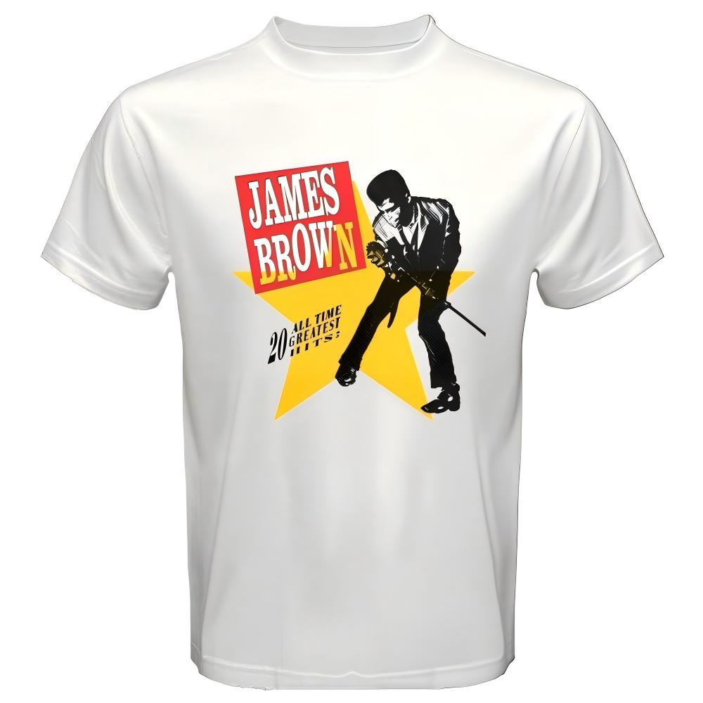James Brown 20 Greatest Hits White T-Shirt