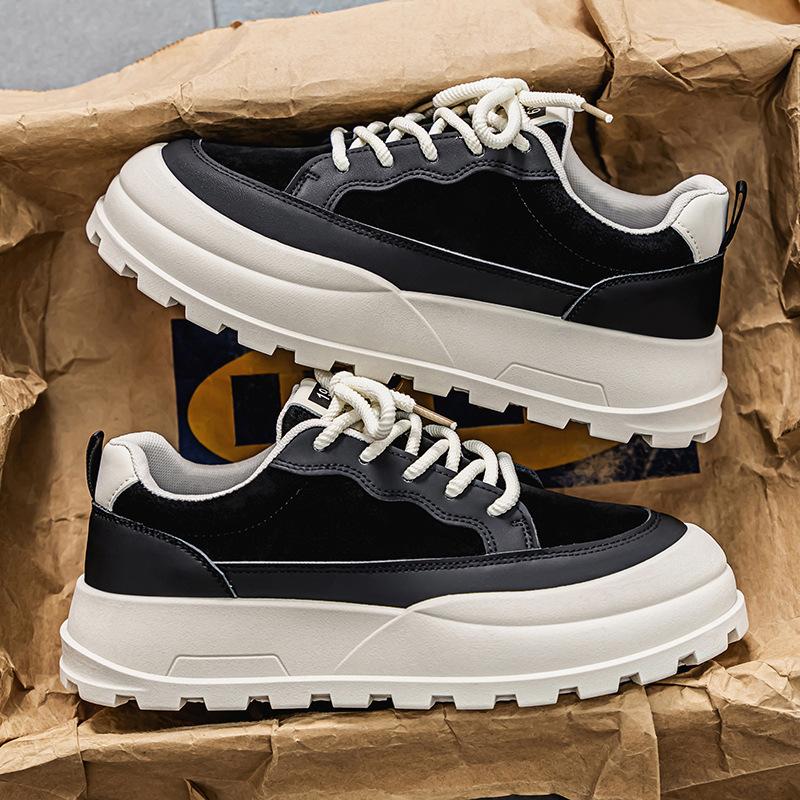 

Мужская обувь Live, новые туфли на толстой подошве для папы, обувь для осени и зимы 2024 года, универсальная обувь для работы, отдыха и спорта 39