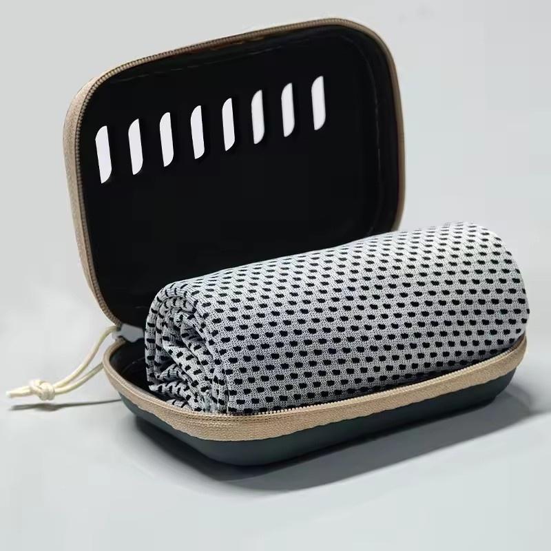 

Охлаждающие полотенца для кемпинга с чехлом EVA, Компактные и портативные дорожные ледяные полотенца, Быстросохнущие полотенца для спорта, тренажерного зала, походов и йоги 30*80cm