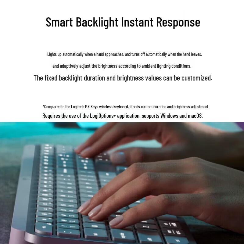 Logitech G MX Keys S Wireless Bluetooth Keyboard