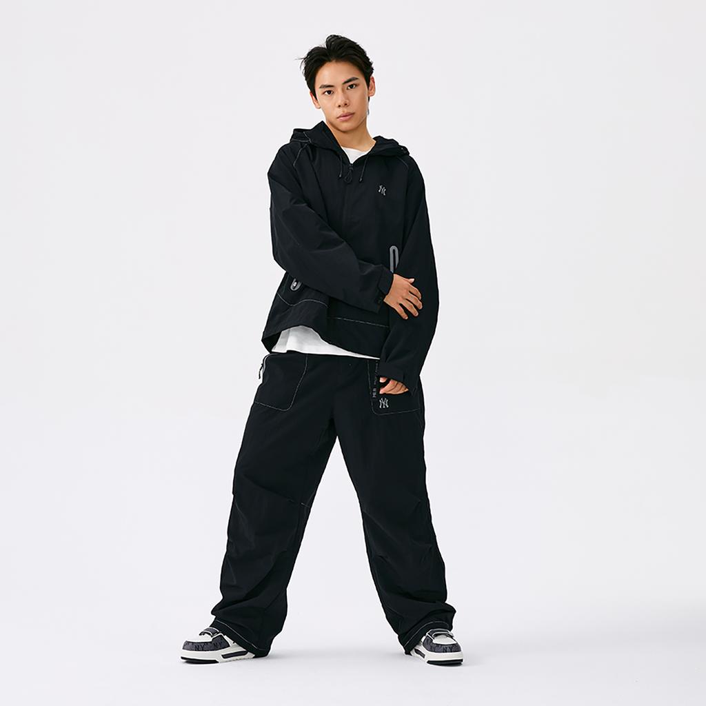 New MLB New York Yankees Basic Collection 25FW Casual Pants Unisex Standard Black 3AWPB0954-50BKS