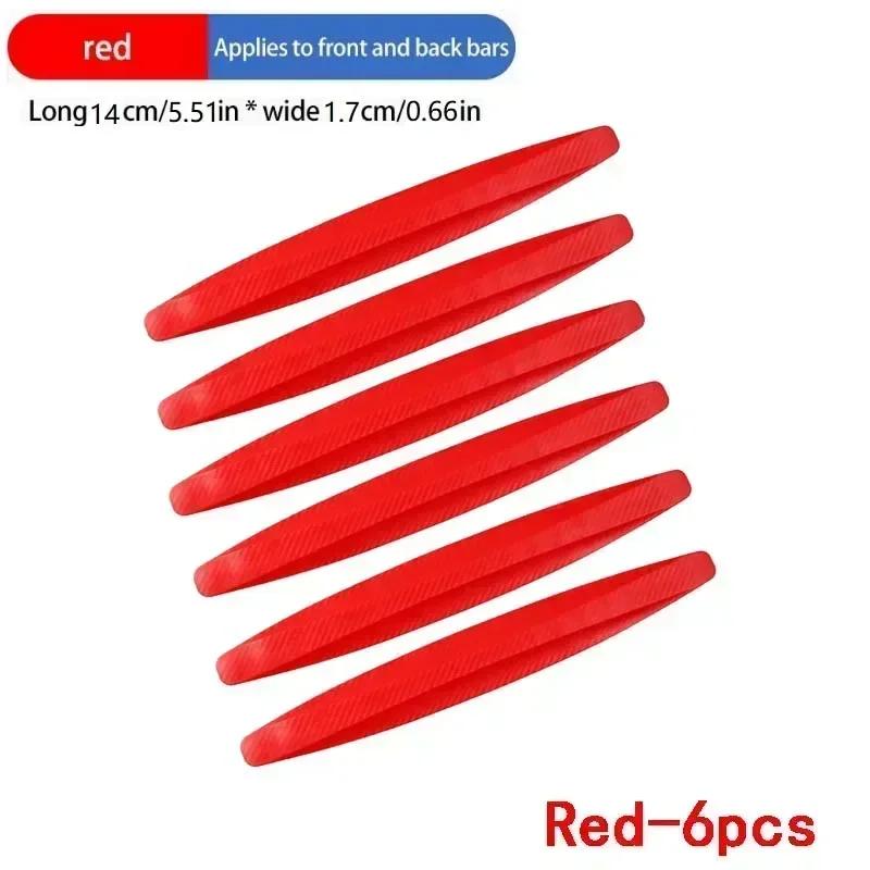 4/6PCS Car Bumper Guard Strip Auto Body Protection Sticker Door Edge Guards Trim Molding Scratch Protector for Vehicle