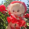 1 set Tomato Skirt Cotton Doll's Clothes Fruit Hat Plush Doll Clothes  20cm Cotton Doll