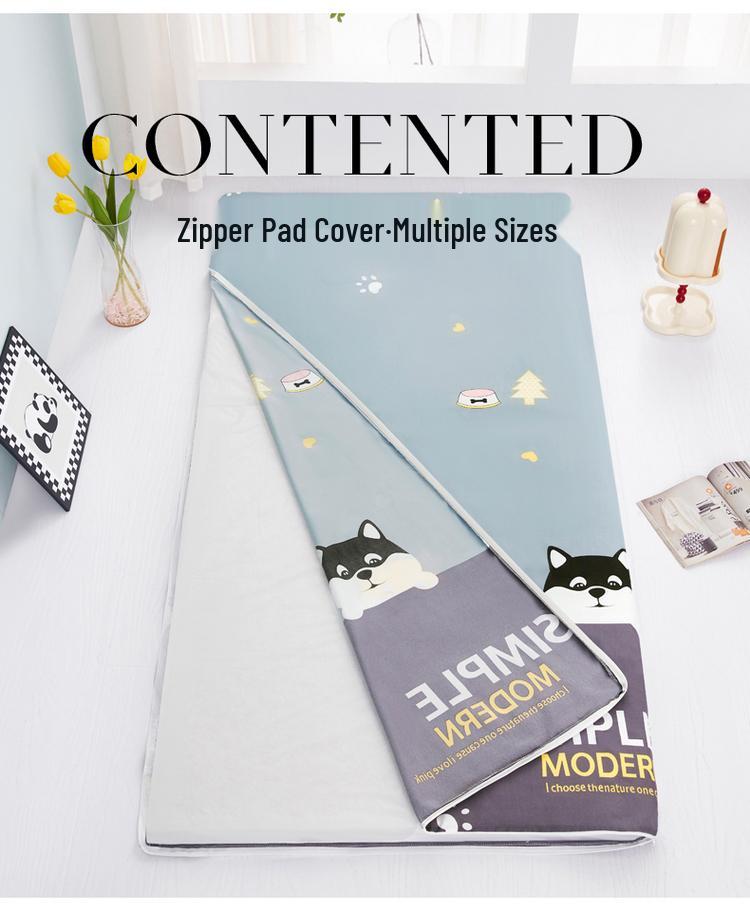 Non-Slip Zippered Mattress Cover for Student Dormitory and Home - Free Shipping