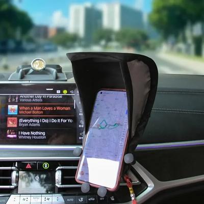 Umbrelă de soare pentru telefon, blocare a strălucirii, protecție solară pentru telefon, umbrelă pentru telefon, scut solar, motocicletă, mașină, interior, suport pentru telefoane, accesorii