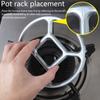 1PC Kitchen DIY Accessories Wok Pan Support Rack Small Stove Pot Burners Wok Auxiliary Support Gas Round Bottom Stand