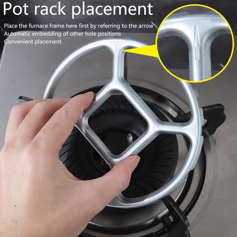 1PC Kitchen DIY Accessories Wok Pan Support Rack Small Stove Pot Burners Wok Auxiliary Support Gas Round Bottom Stand