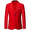 2024 Plus Size Slim Fit Solid Color Business Blazer