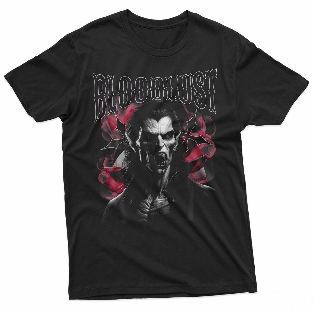 

Bloodlust Vampire Gothic Horror Creature Crimson Bite TShirt Unisex T-Shirt XXL