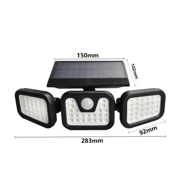 

321LED Solar Wall Light: Waterproof Outdoor Street & Courtyard Lighting with Motion Sensor