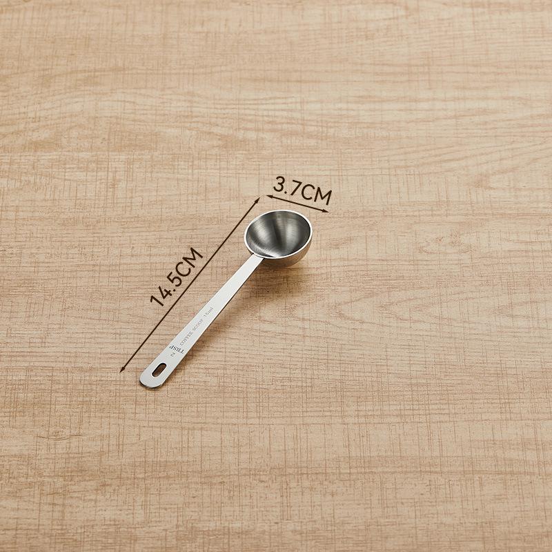 304 Stainless Steel Thickened Measuring Spoons Set with Long Handles, 50ml Cup, 40ml Spoon, for Baking and Seasoning.