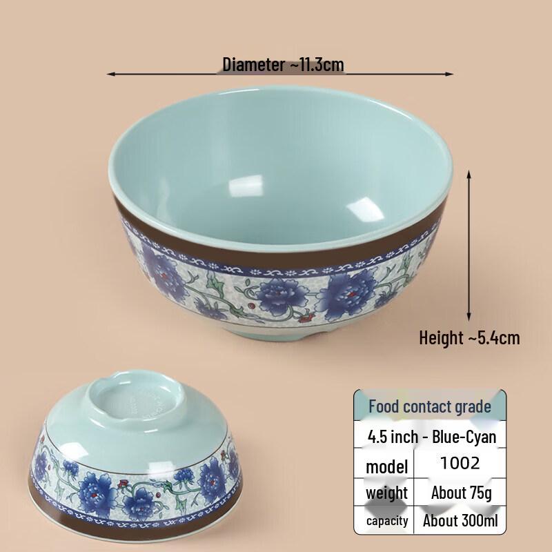 Меламиновые маленькие миски Qiwei Commercial (10-Pack)