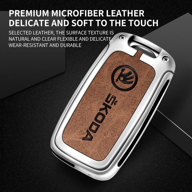 Car Flip Remote Key Fob Case Cover Protector Shell Bag for Skoda Octavia A5 A7 Fabia Superb Kodiaq Karoq Keychain Accessories JT3