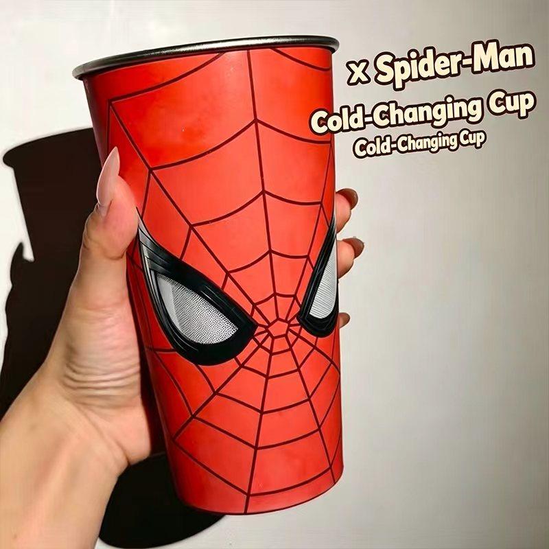 Spider-Man Thermofarbenwechselndes Tassenset – Magisches Hitze-Enthüllungsdesign, Tolles Geschenk für Fans & Sammler weniger