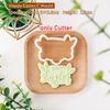 Happy Easter Blessing Words Fondant Icing Cookie Cutter Mold Easter Party Dessert Decor Embossing Stamp Househeld Baking Tool