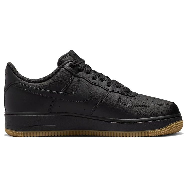 Nike Air Force 1 07 Black Gum Men Sneakers Gum-Light-Brown DZ4404-001
