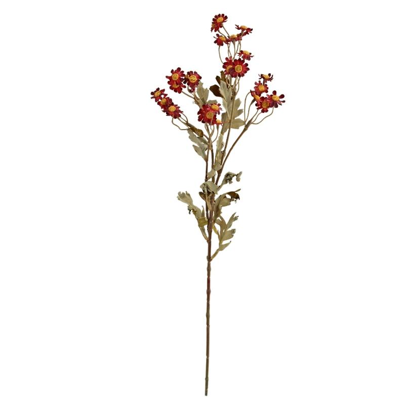 

Artificial Flowers Daisy Silk Bridal Bouquets Wedding Wreath Outdoor Garden Arch Festival Home Room Vase Table Diy Gifts Decora 1pc бордовий
