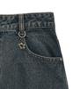 Wacky Willy Women'S Denim Long Cargo Skirt Blue