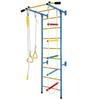 Giochi da Arrampicata 5 in 1 per Bambini Piccoli, Palestrina Indoor per Esercizio, Set Parete Scala in Acciaio con Sbarra per Trazioni, Corda, Anelli da Ginnastica, Regalo per Bambini e Bambine