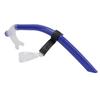 Swimming Snorkel Reduced Drag Silicone Swimming Breathing Tube with Adjustable Head Brace for Snorkeling Diving