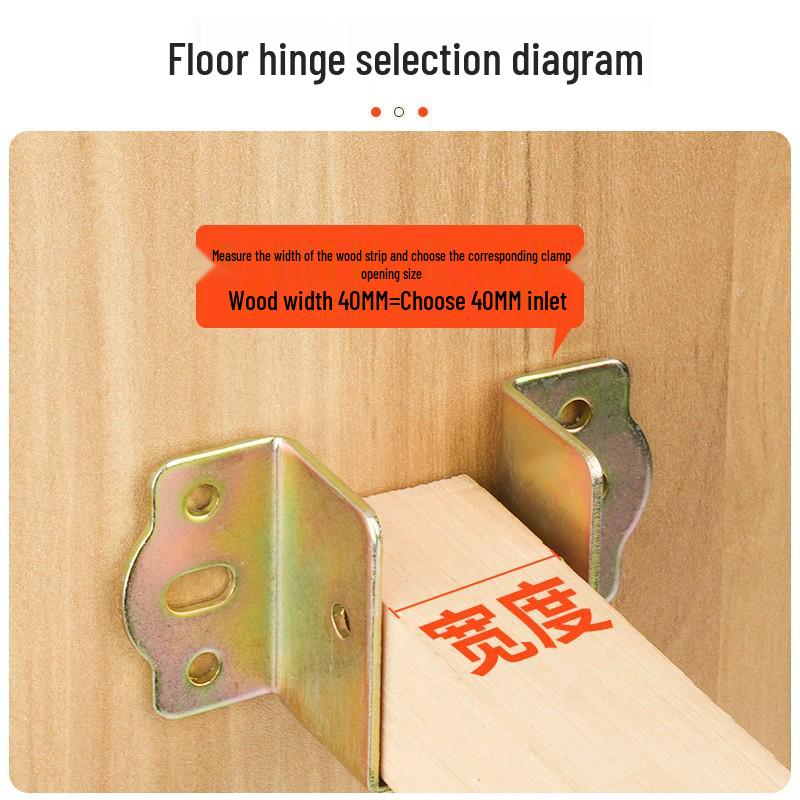 Heavy-Duty Bed Corner Bracket & Hook Fastener Set with Latch and Hinge