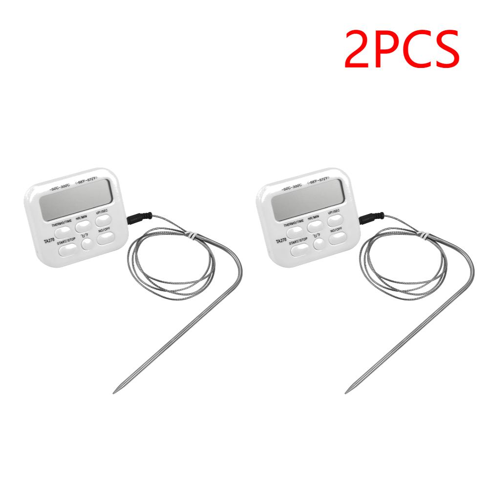 1-5PCS Digital Kitchen Meat Cooking Food Probe Oven Electronic BBQ Thermometer