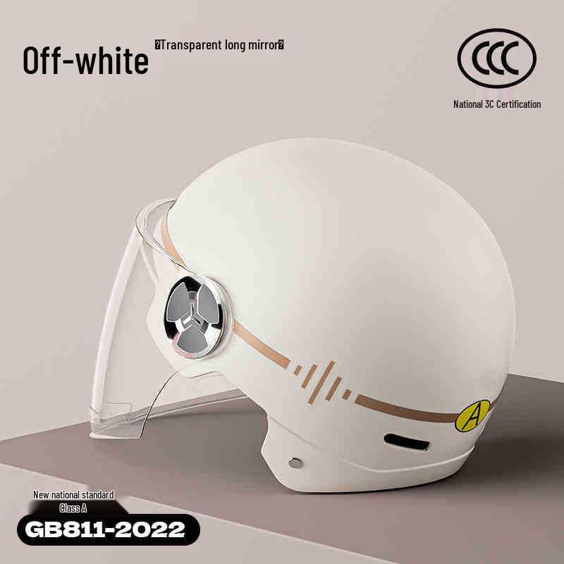 3C Universal Safety Helmet for Electric Scooters & Motorcycles - Summer Half Helmet for Men & Women