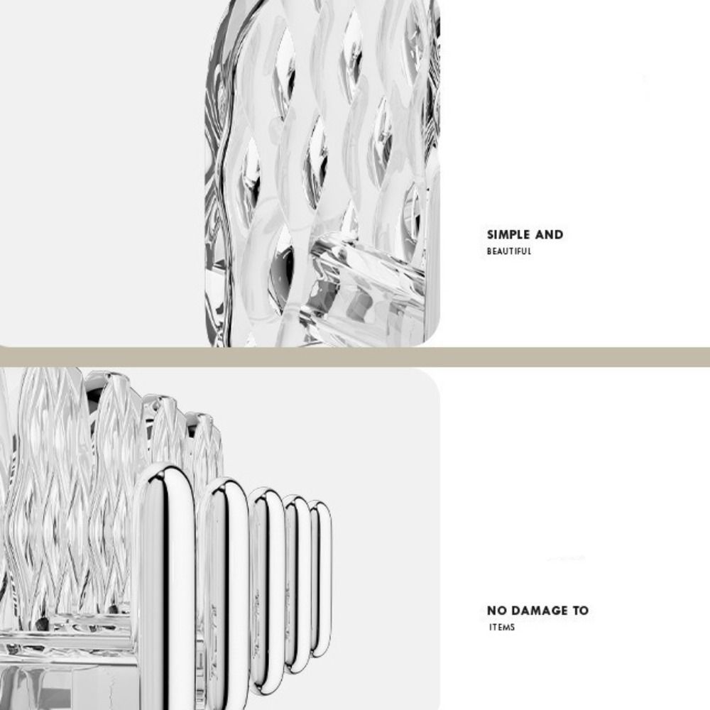 20pcs Transparent Wall Hook Hanging Jewelry Display Rack Necklace Storage Rack  Kitchen