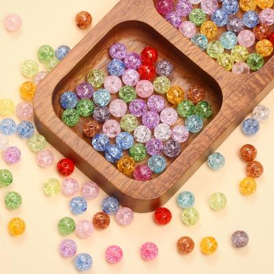 5-20 Piezas Multicolor Moda Craquelado Cuentas Sueltas Hallazgos DIY Accesorios de Joyería Collar Pulsera