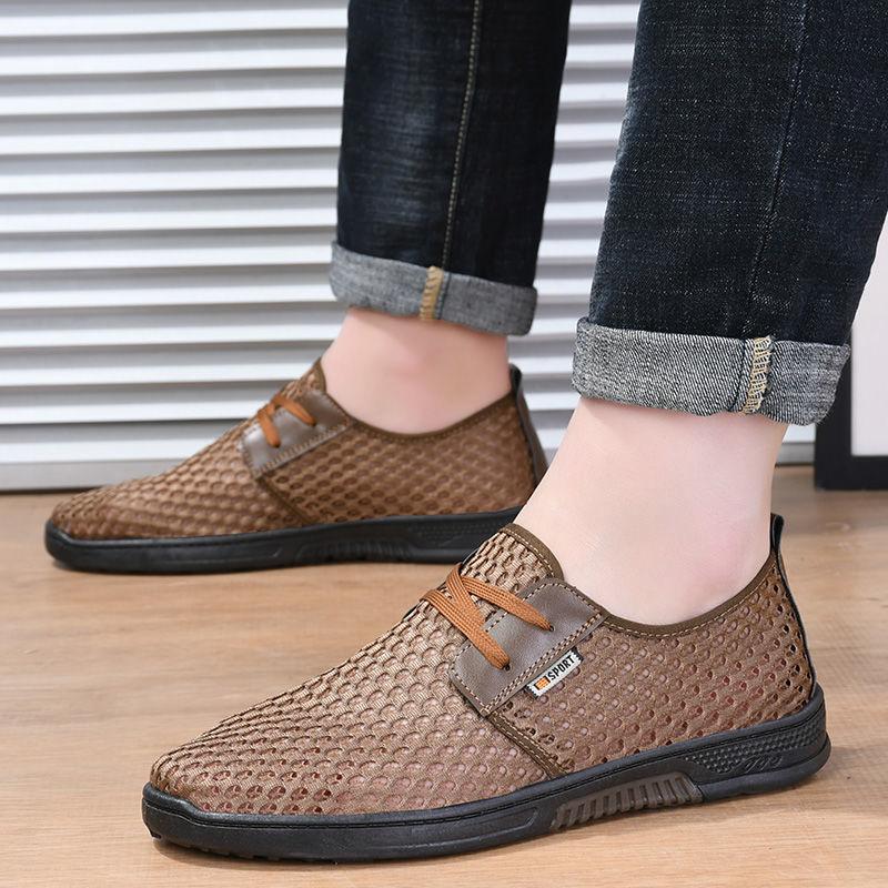Men Shoes Summer Soft Loafers Lazy Shoes Lightweight Comfortable Mesh Casual Shoes Men Sneakers Tenis
