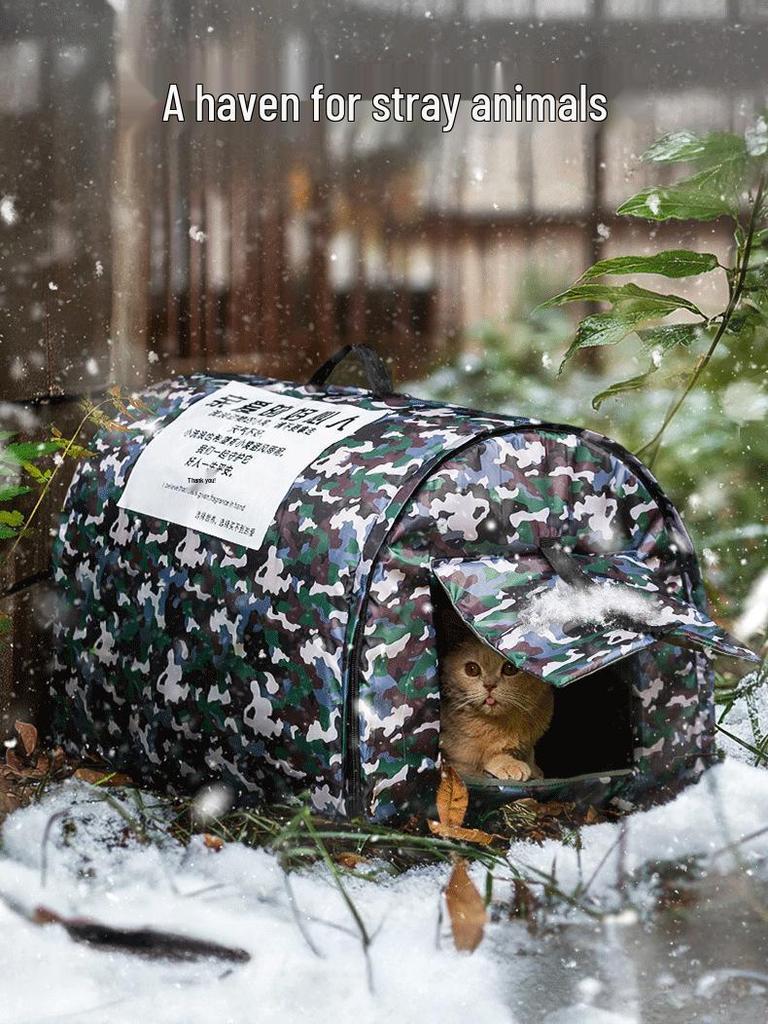 Fully Enclosed Waterproof Pet Nest for Dogs & Cats - Autumn/Winter