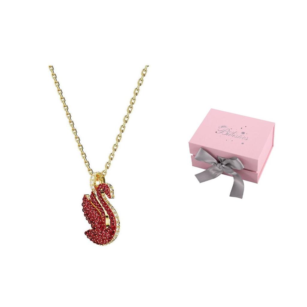 Swarovski Swan Fashion Trend Red Swan Necklace Women Necklace 5647871
