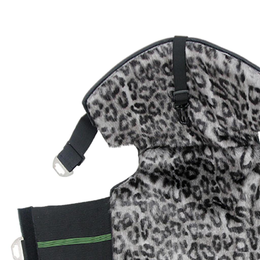 Motorcycle Windproof Leg Gaiter Knee Brace Guards Adjustable Plush Lining for Winter Ski