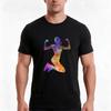 Unisex Runner Jogger Jumping Powerful Tshirt Summer Casual Cotton Tee Oversized Streetwear Tops Vintage Graphic Print