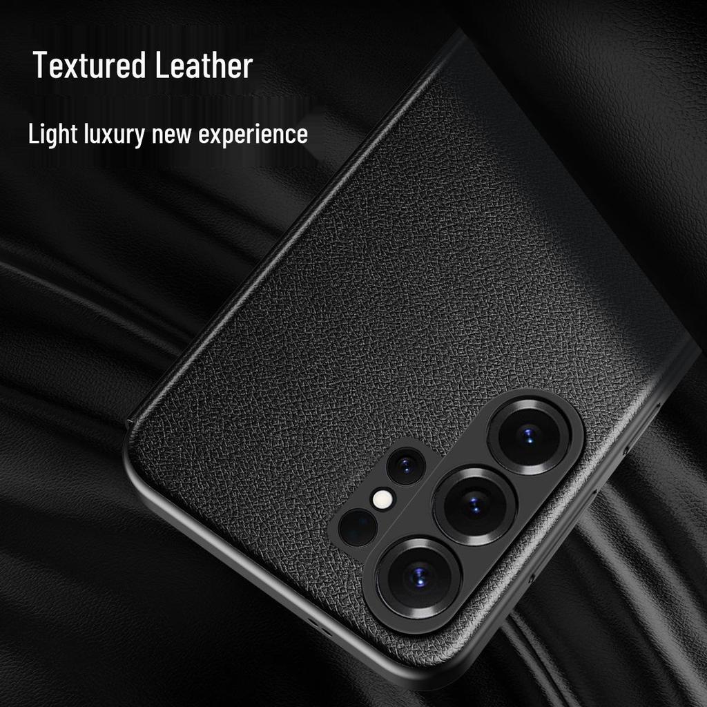 Samsung S25U/S26U Leather Phone Case - Flip-Free Answering and Window Design