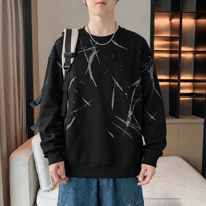 Men's Sweatshirt Casual Long Sleeve T-Shirt Round Neck Sweatshirt Men's
