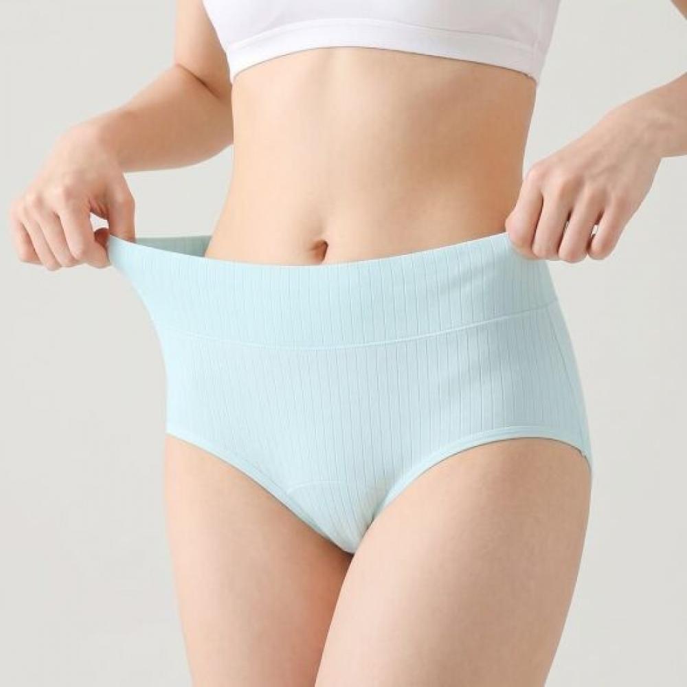 Navava Women High Waist Cotton Stretch Panties 6p Set