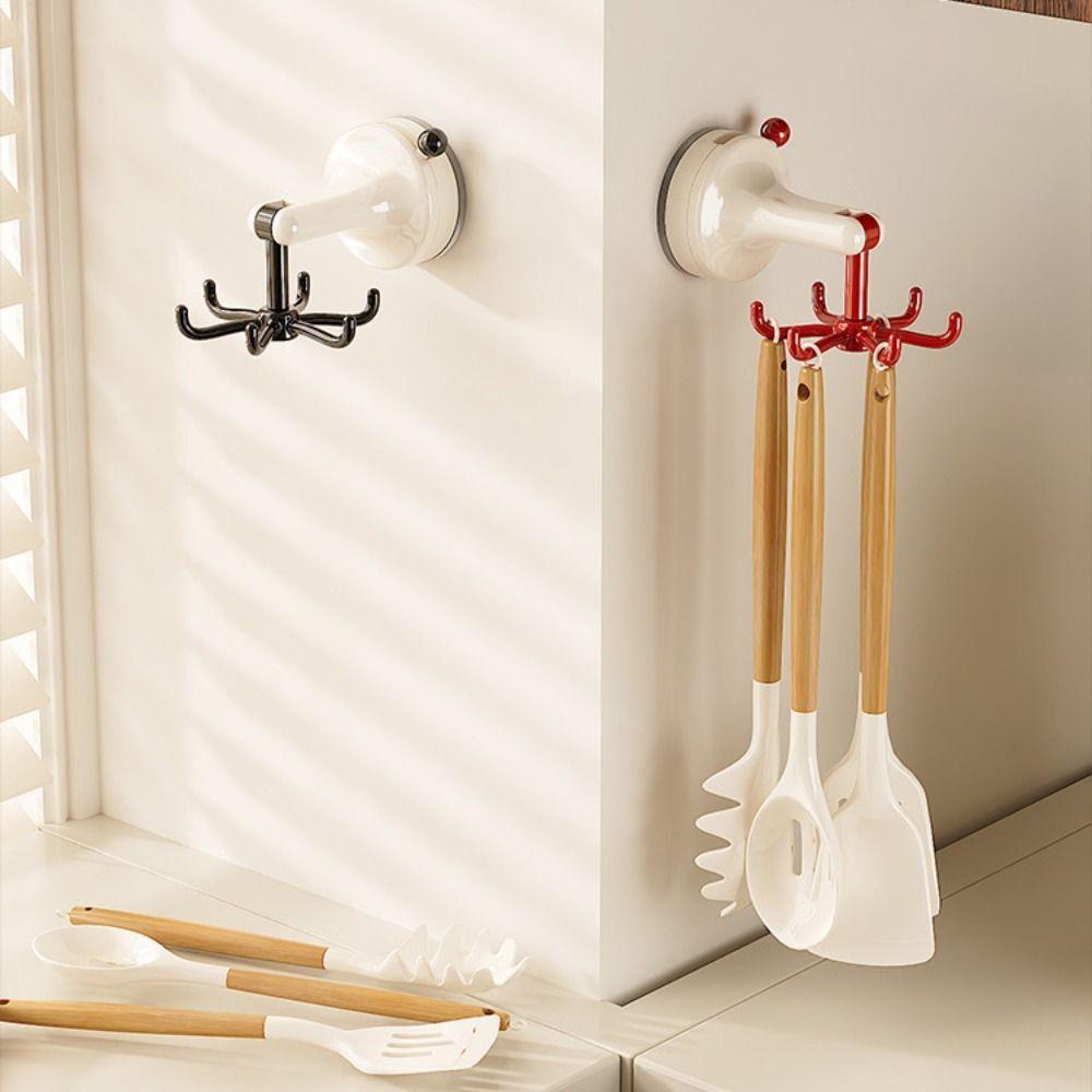 360° Rotating Rotating Hook Space Saving Wall Mounted Storage Hook  Cookware Storage
