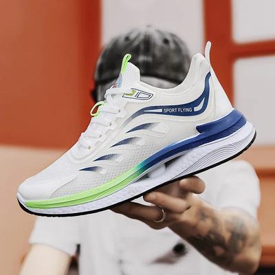 Fashion Mesh Breathable Men Tenis 2024 Νέα Ανδρικά Παπούτσια Tide Lace-up Mixed Color Sneaker Man Αντιολισθητικά παπούτσια για τρέξιμο Παπούτσια πλατφόρμας