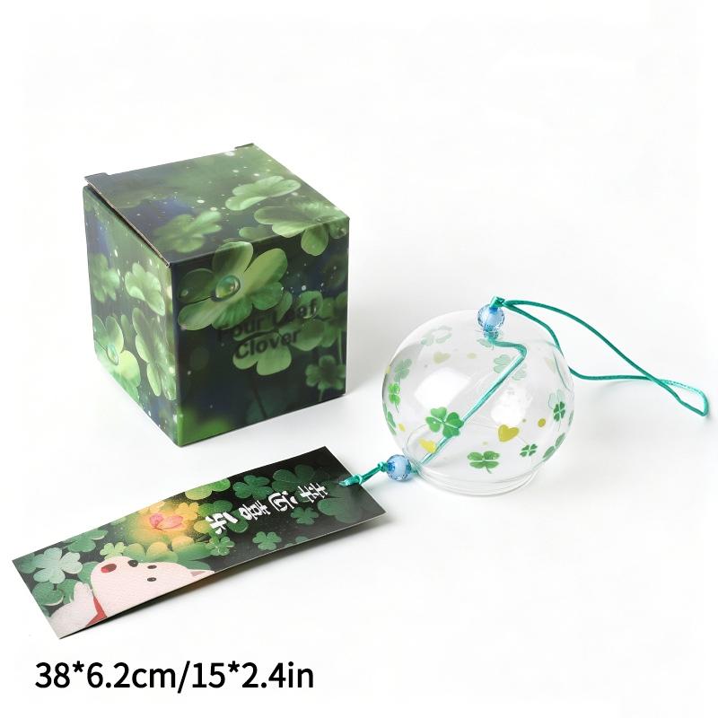 Japanese Sakura Glass Wind Chime Wind Bell Kawaii Room Decor Wind Campaigns Wall Decor Music Bell Sound Home Decoraitons