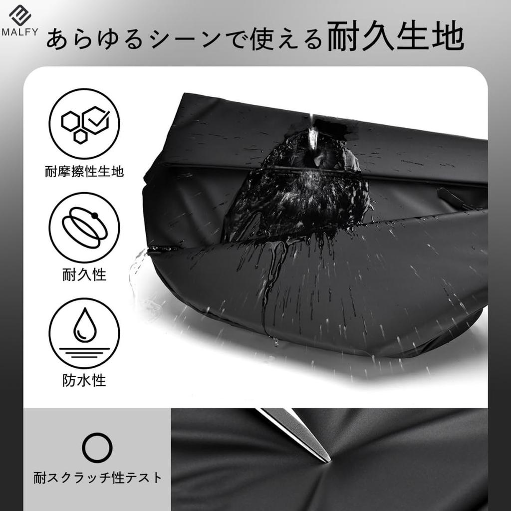 MALFY New Waist Bag with Reel Waterproof Large Multifunctional Crossbody Single Shoulder Waist Pouch Keychain, Zipper, Capacity, Bag, Bag, (Black)