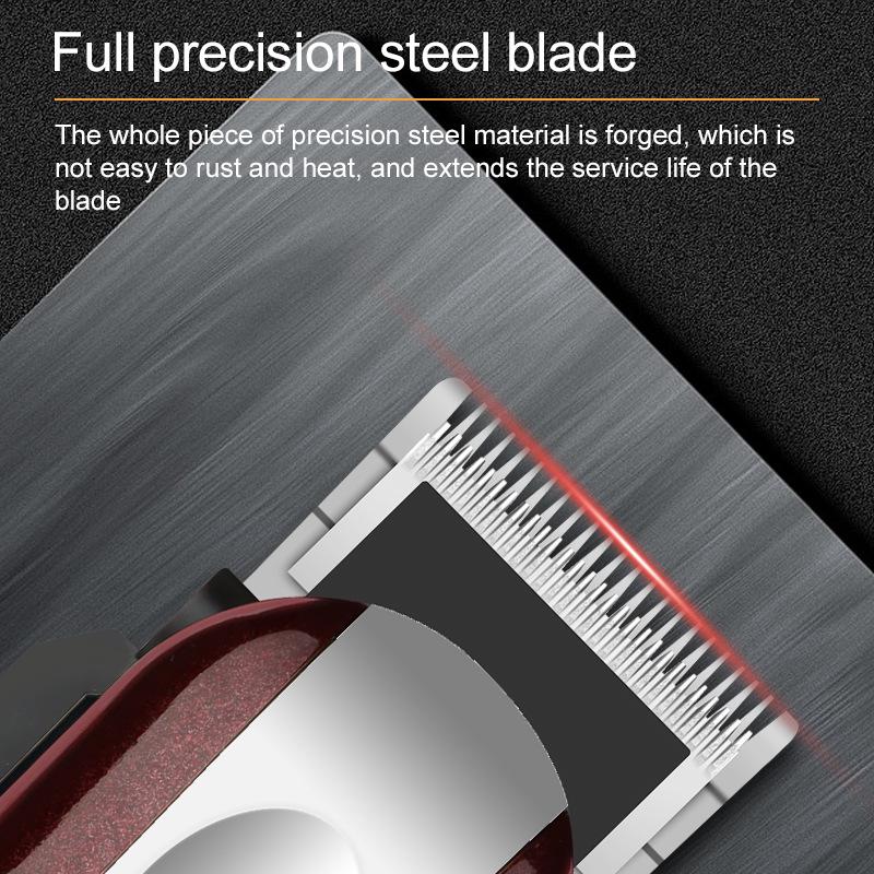 HIENA Exclusive Indicator Light Hair Clipper: Rechargeable Electric Clipper with Oil Head Carving Razor