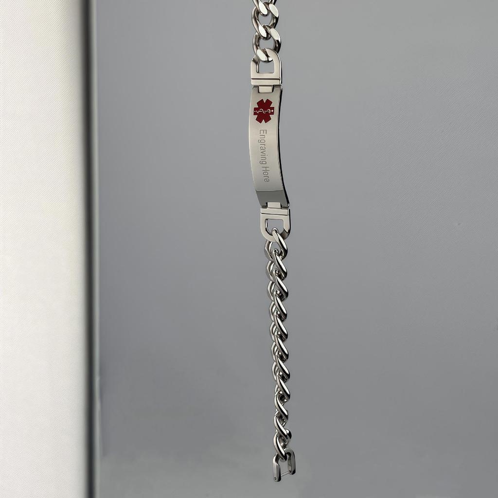 Grenzüberschreitendes heiß verkaufendes medizinisches Symbol Edelstahlarmband