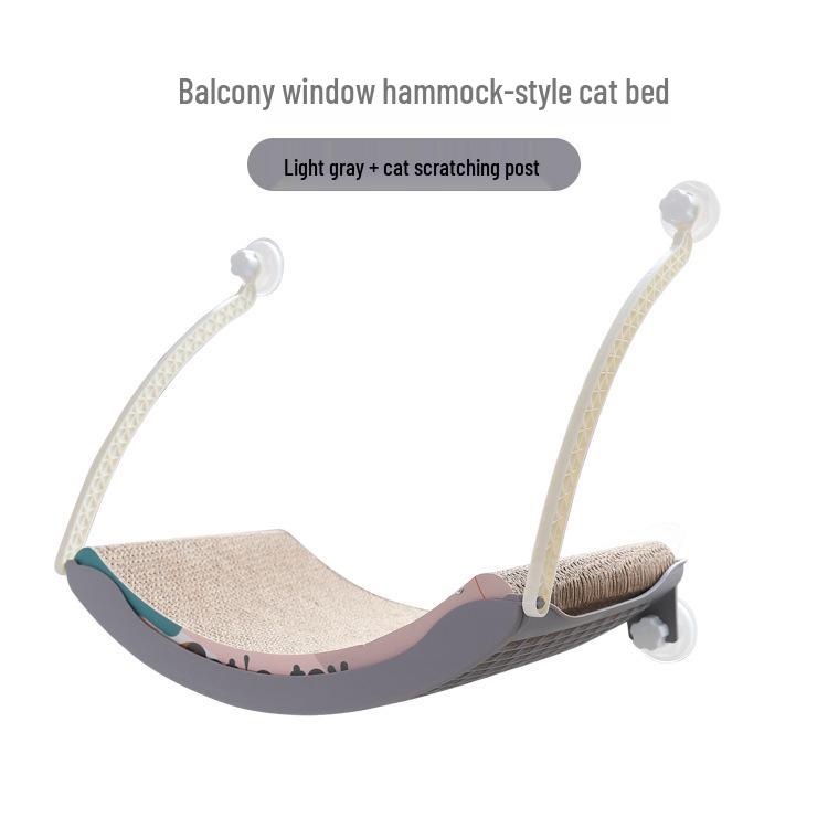 Winter Sunbathing Cat Hammock: Hanging Bed with Suction Cups for Balcony Window
