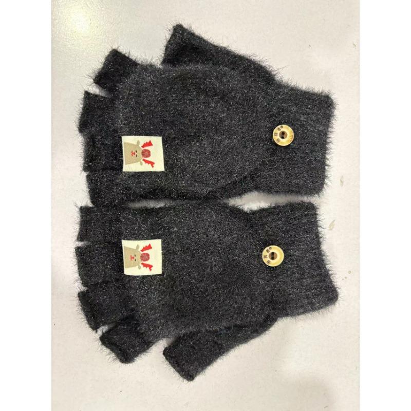 

Плюшевый осенне-зимний откидной теплый и утолщенный чехол-сумка без пальцев для студентов, выполняющих домашние задания, модные перчатки в корейском стиле One Size