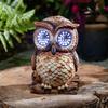 Weatherproof Resin Winking Animal Solar Light Garden Sculpture Winking Animal Light Statue for Yard Porch Balcony Ornament