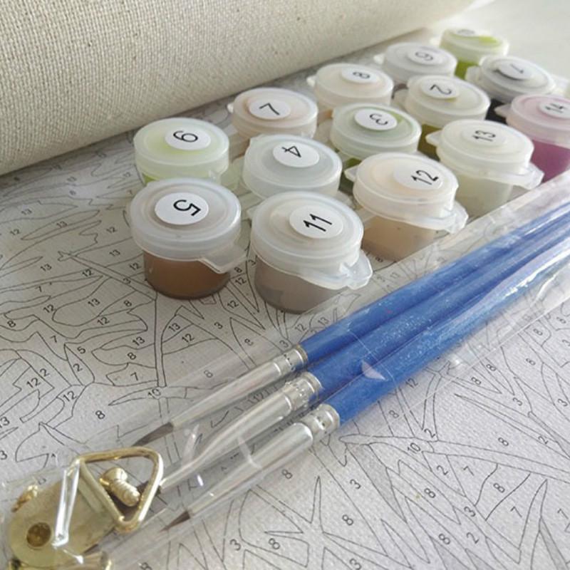 Frameless Fantasy Rural DIY Painting By Numbers Modern Wall Art Canvas Painting Hand Painted